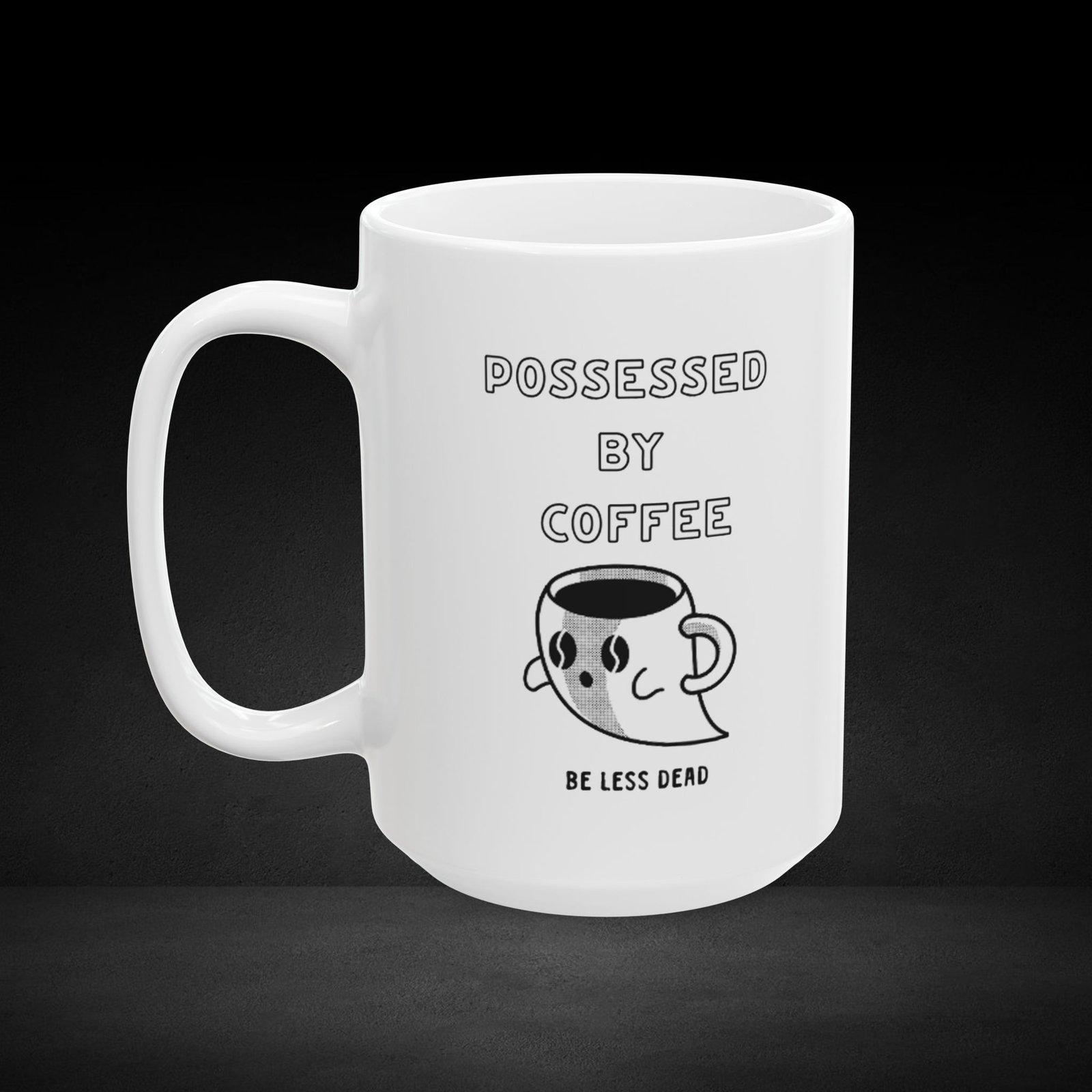 Haunted Brew – Ghost Coffee Cup Design - Image 4