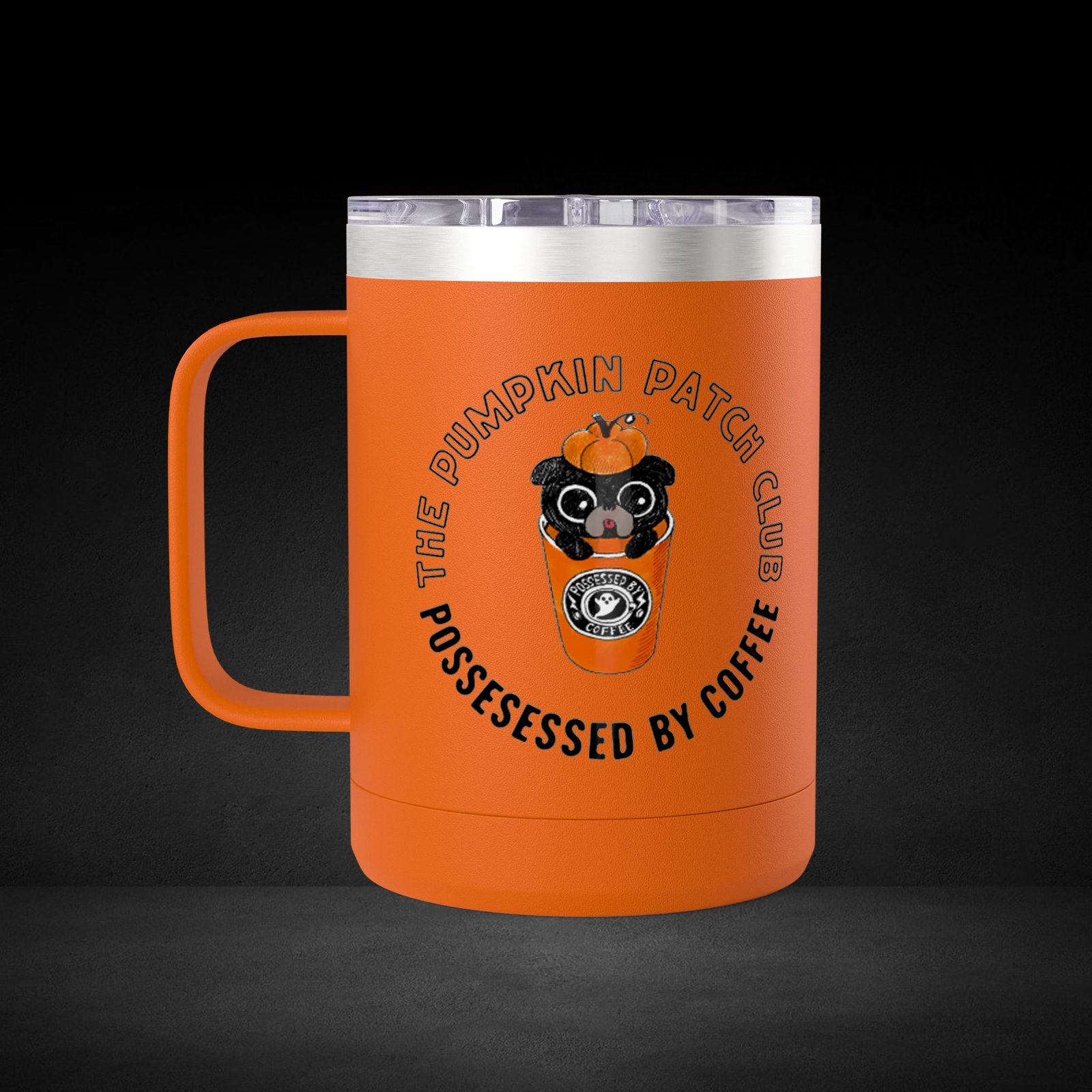The Pumpkin Patch Club Possessed By Coffee Bat Travel Mug - Halloween Coffee Cup with Cute Design - Image 12