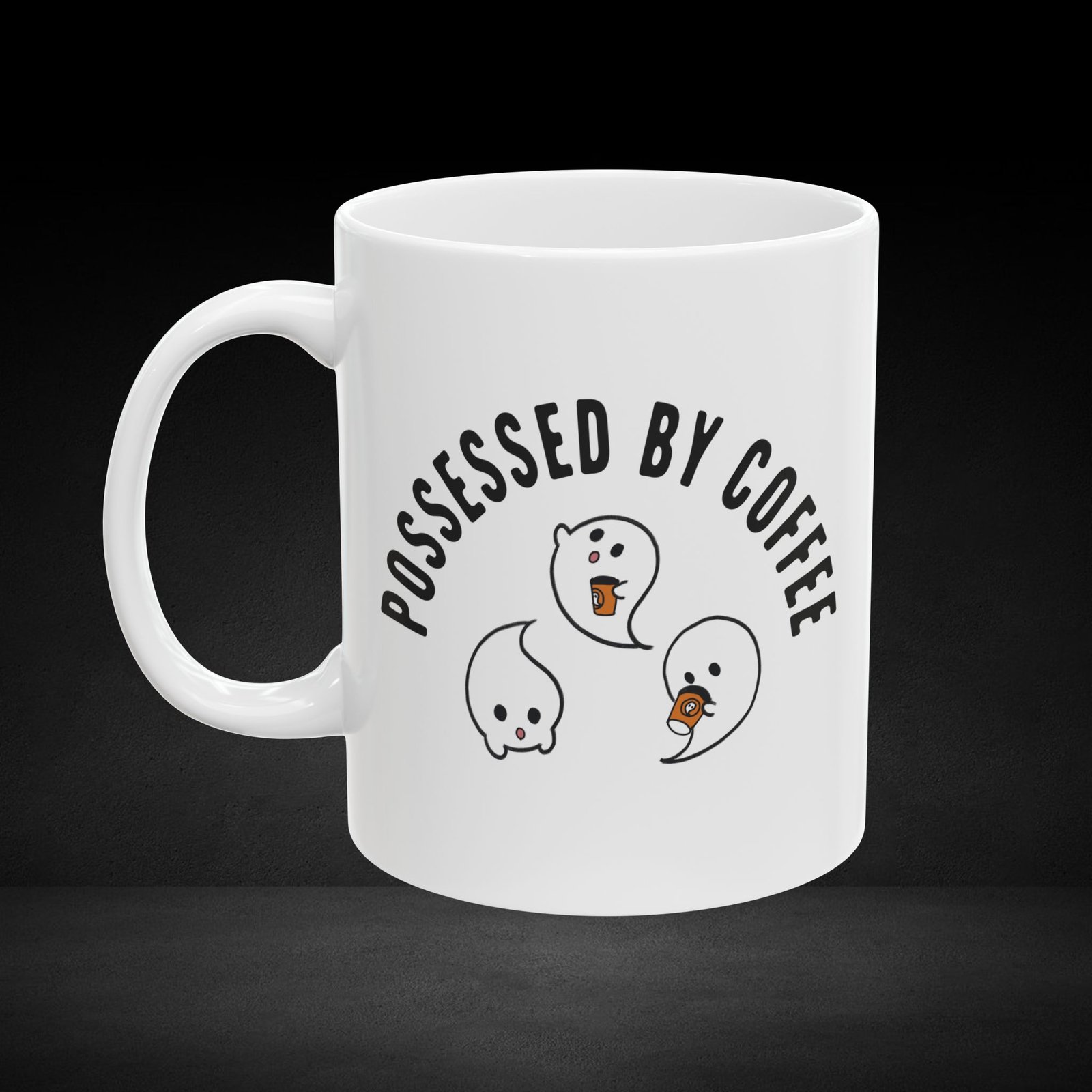 Caffeinated Spirits – Three Ghosts Sharing Coffee - Image 2