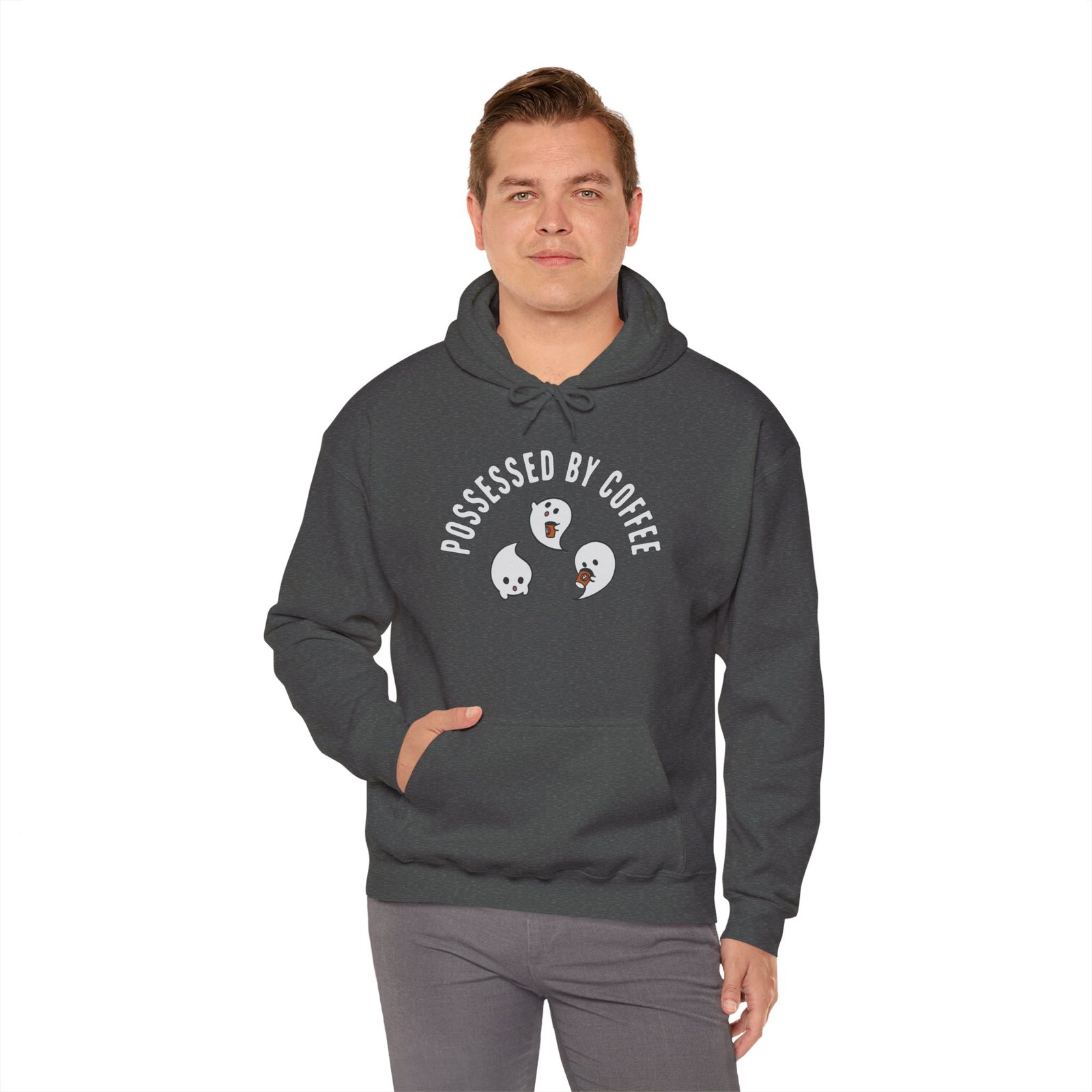 Possessed By Coffee Hoodie - 3 Ghosts - Image 12