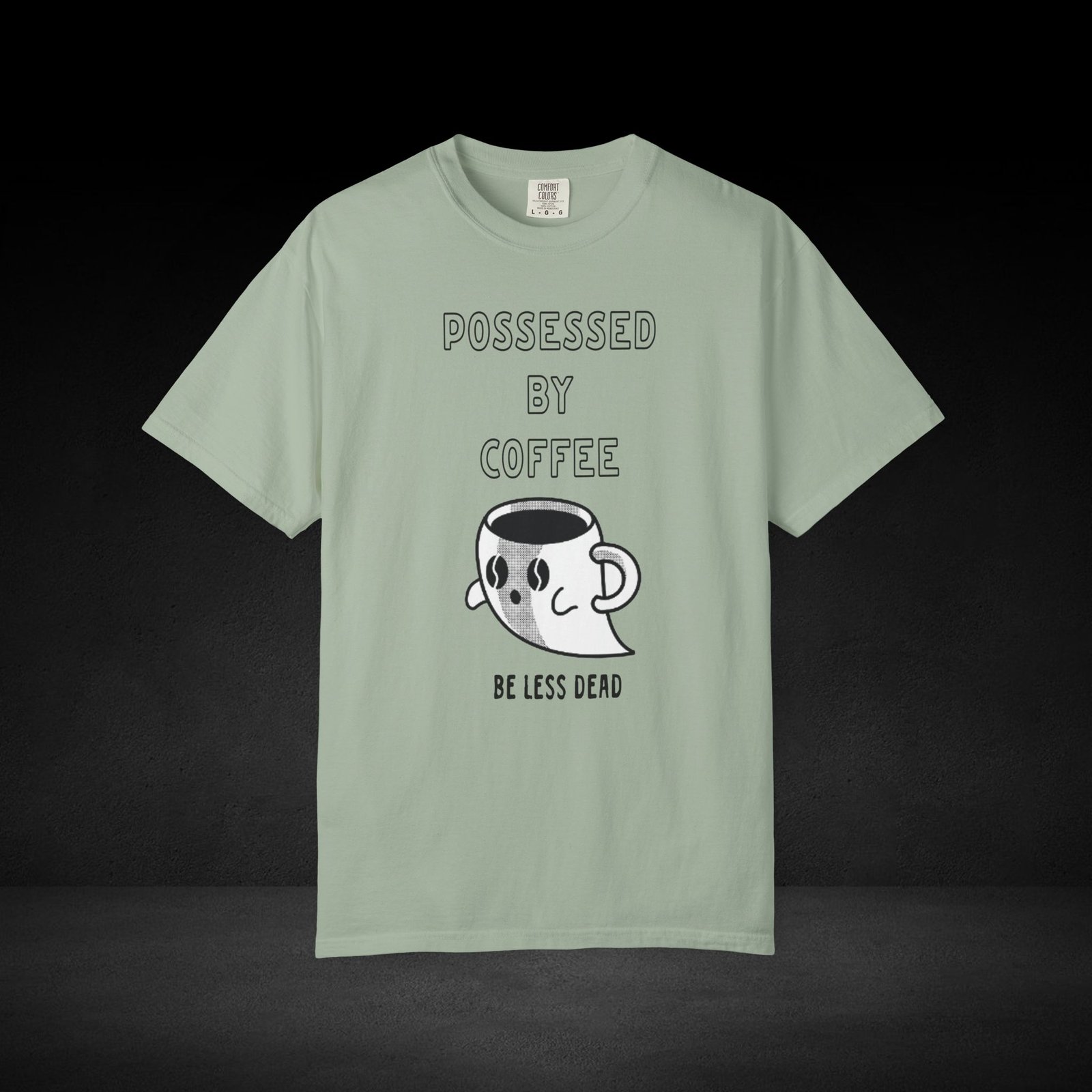 Haunted Brew Tee – Ghost Coffee Cup Character Graphic Shirt - Image 16