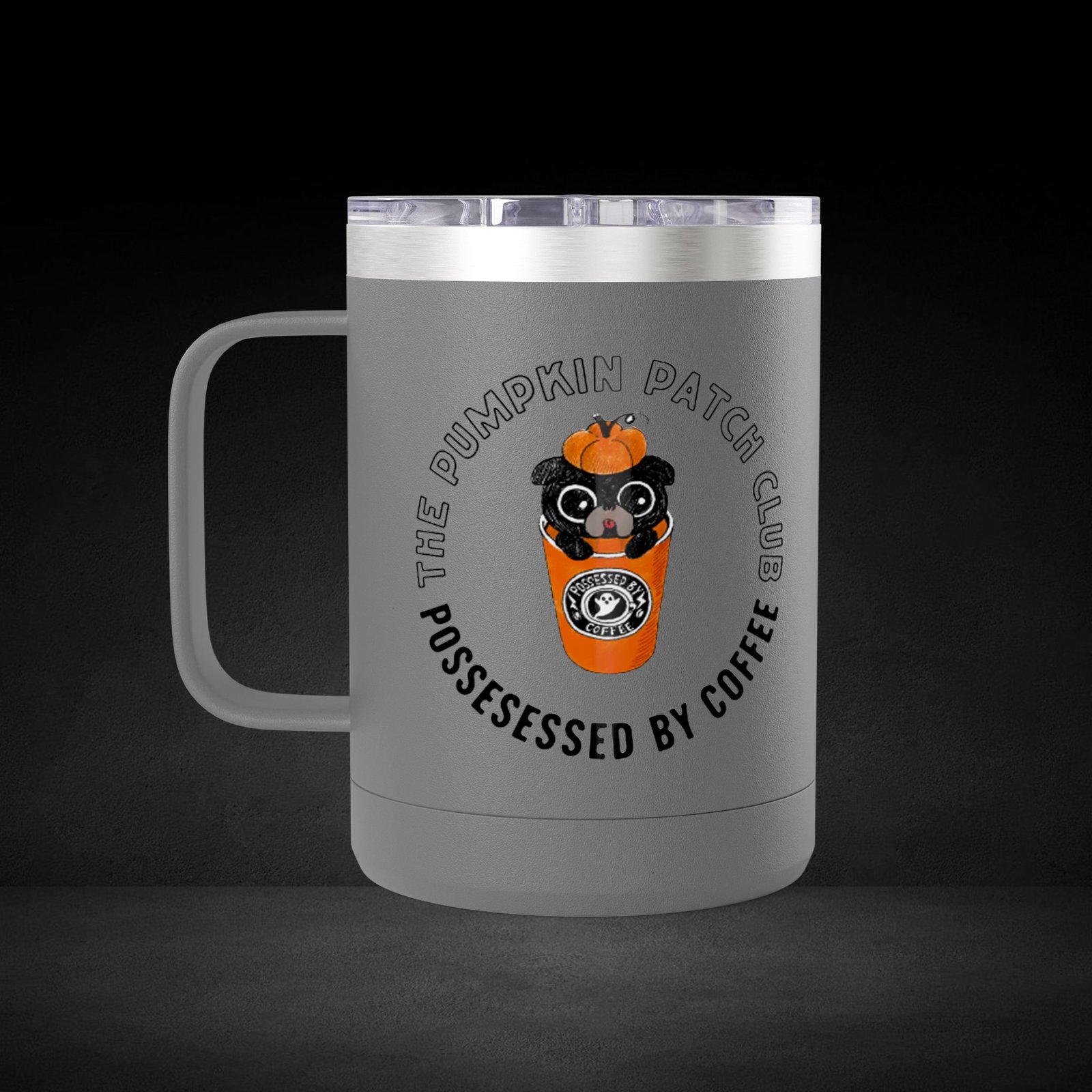 The Pumpkin Patch Club Possessed By Coffee Bat Travel Mug - Halloween Coffee Cup with Cute Design - Image 18
