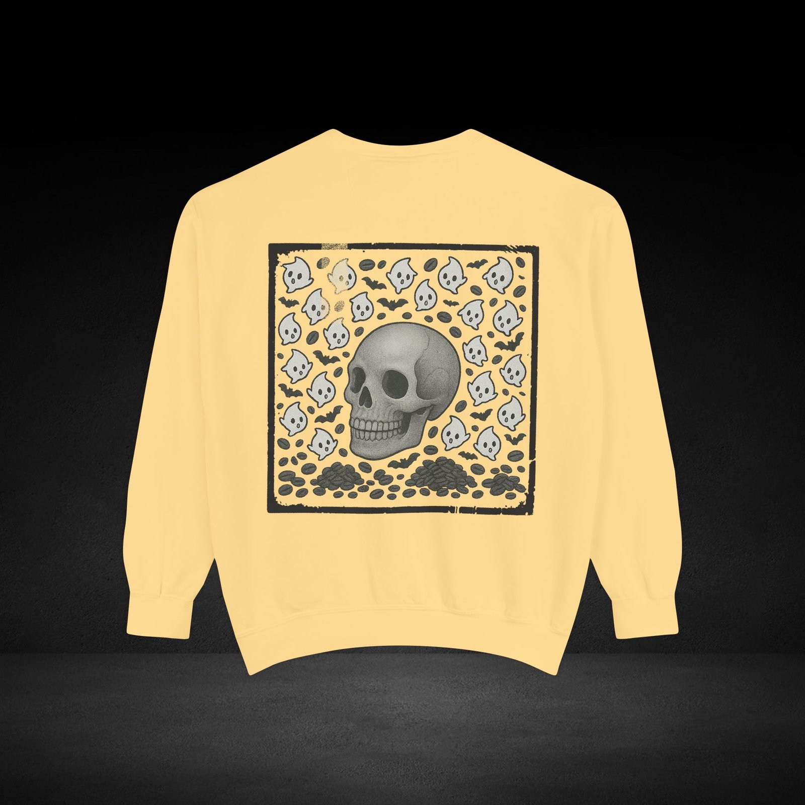 Possessed by Coffee Sweatshirt – Cozy Haunted Roast Apparel for Caffeine Lovers Pug - Image 10