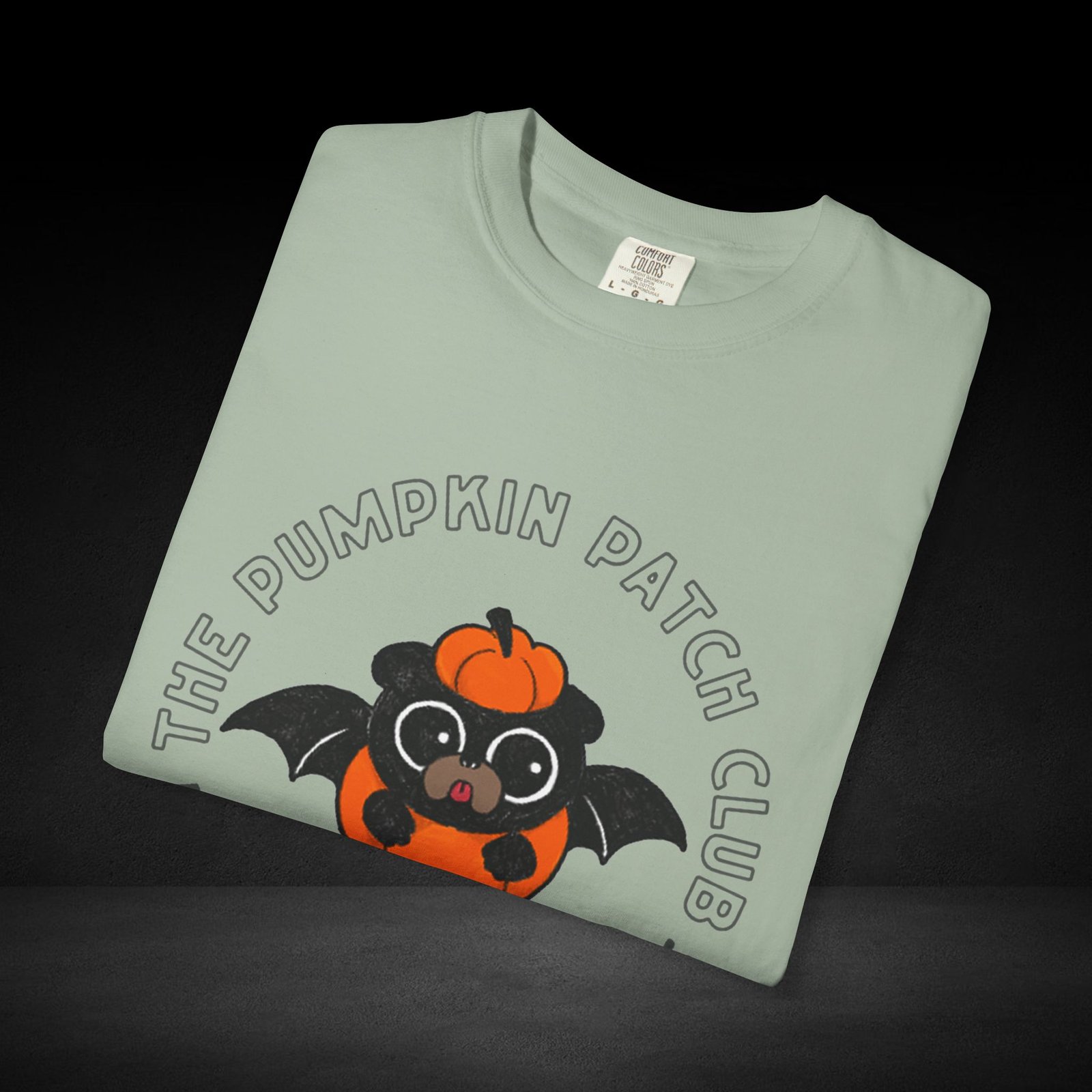 Pumpkin Knows Tee – Cute Bat Pug Pumpkin Halloween Coffee Shirt - Image 17