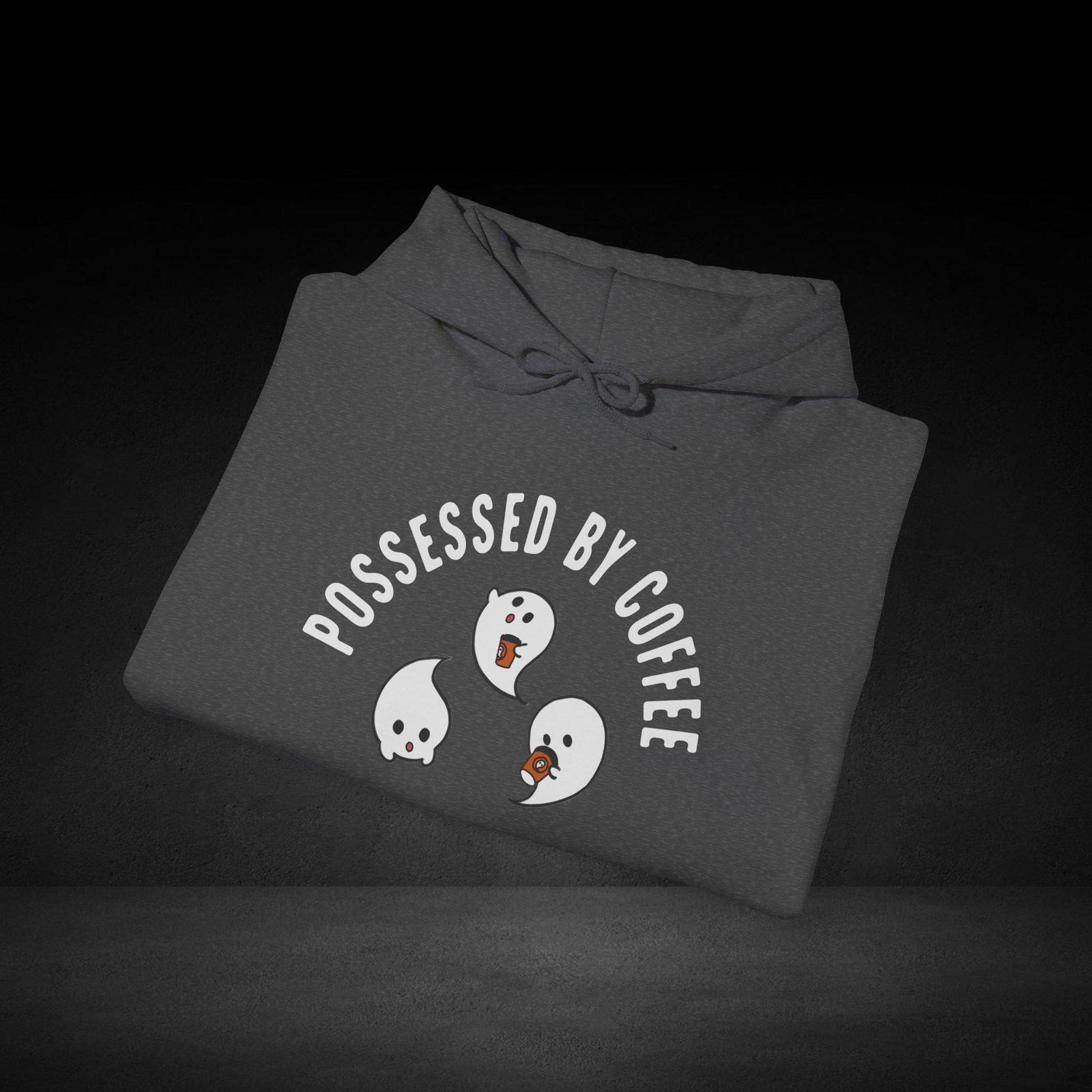 Possessed By Coffee Hoodie - 3 Ghosts - Image 11