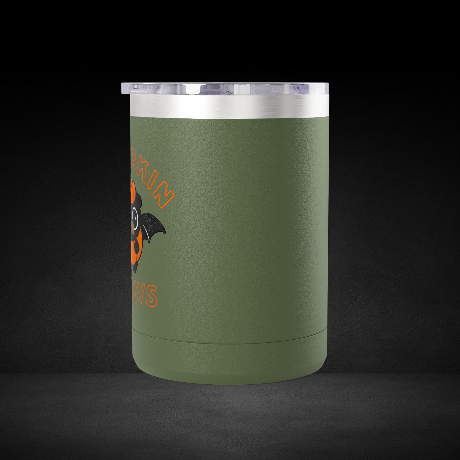 Pumpkin Knows Coffee Mug – Cute Bat in Pumpkin Design - Possessed by Coffee Travel Mug - Image 13