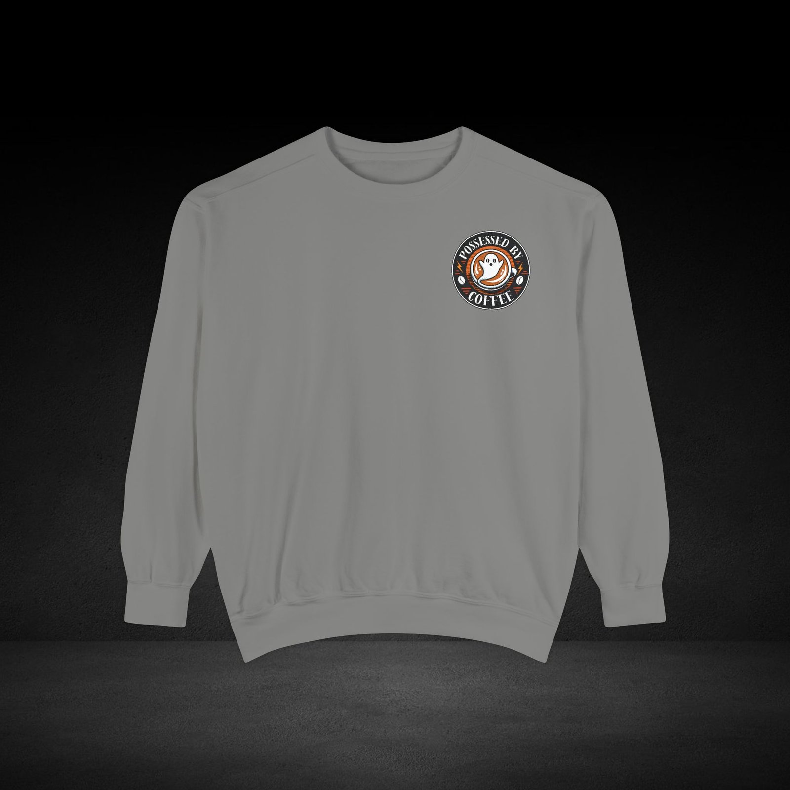 Possessed by Coffee Sweatshirt – Cozy Haunted Roast Apparel for Caffeine Lovers - Haunted Roast Collection - Image 17