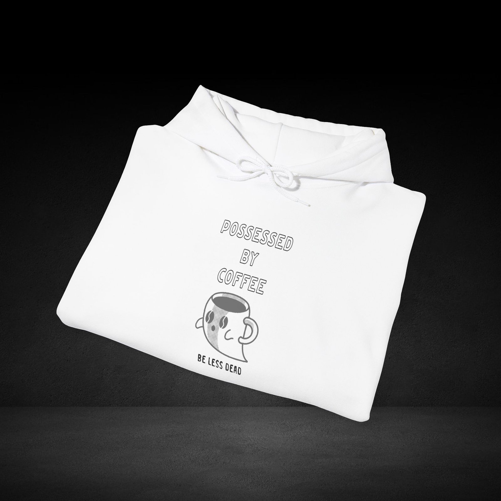 Be Less Dead Ghost Coffee Hoodie For Night Owls - Image 6