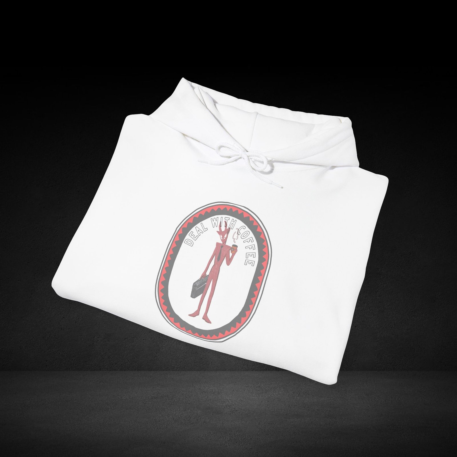 Deal With Coffee Devil Hoodie - Image 3