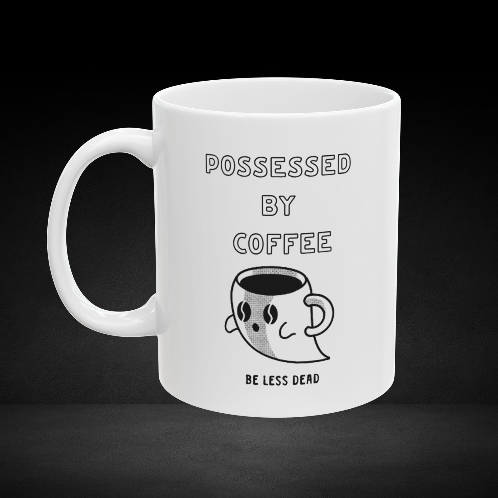 Haunted Brew – Ghost Coffee Cup Design - Image 2
