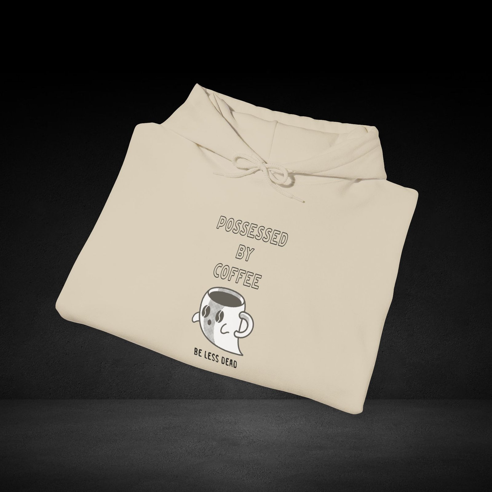 Be Less Dead Ghost Coffee Hoodie For Night Owls - Image 4