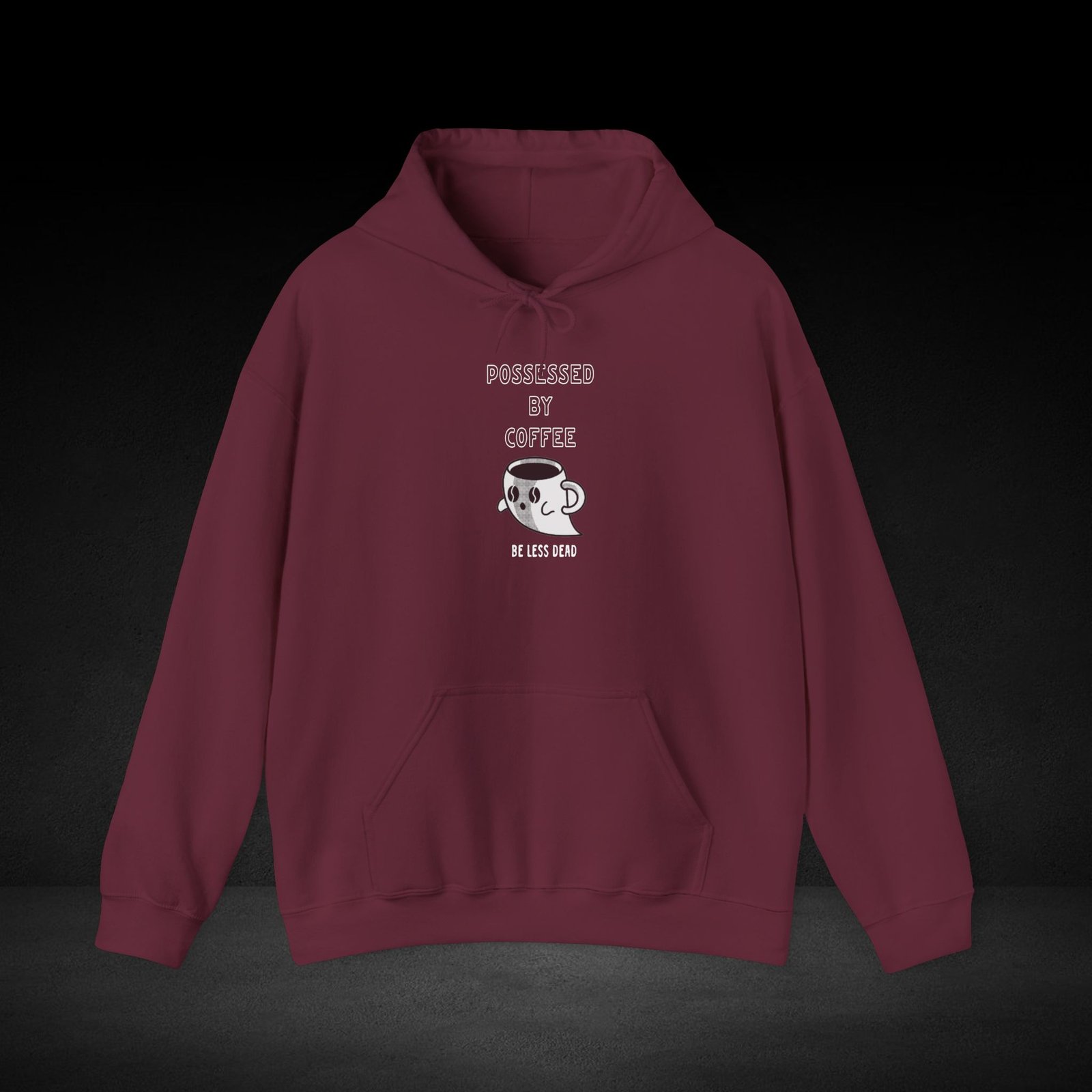 Be Less Dead Ghost Coffee Hoodie For Night Owls - Image 7