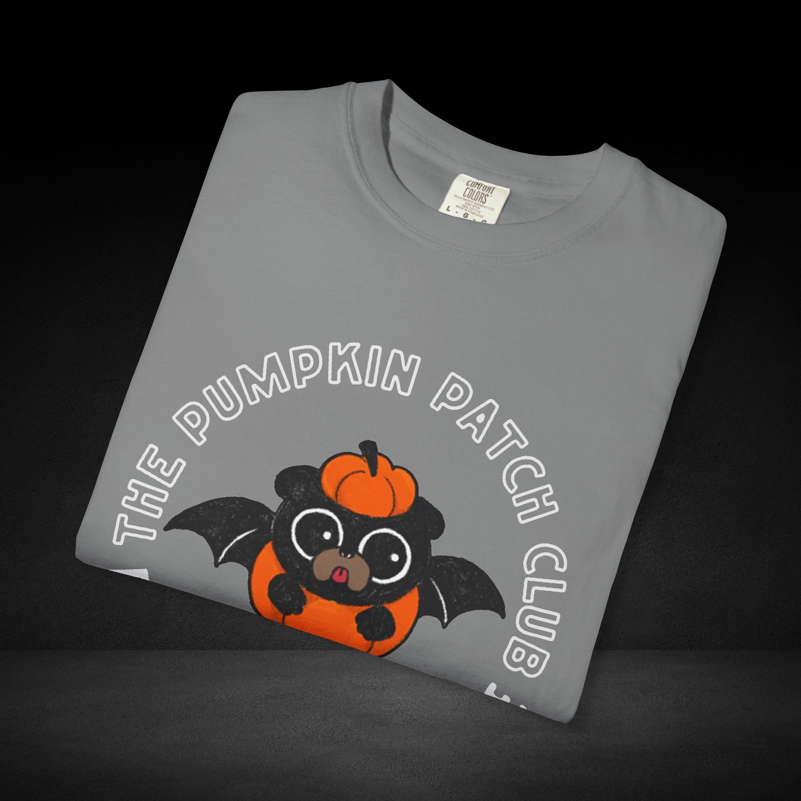 Pumpkin Knows Tee – Cute Bat Pug Pumpkin Halloween Coffee Shirt - Image 14
