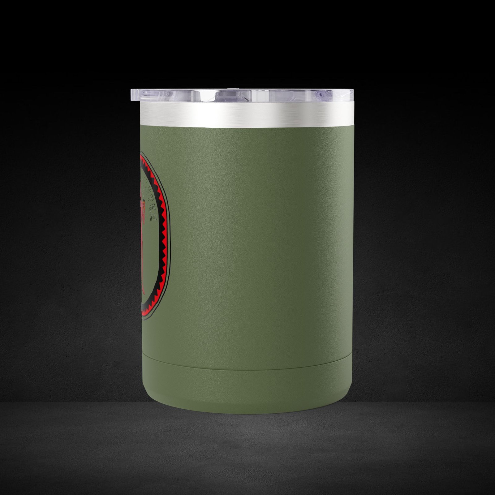 Deal With Coffee Devil Travel Mug - Business Professional Coffee Cup with Vintage Badge Design - Image 13