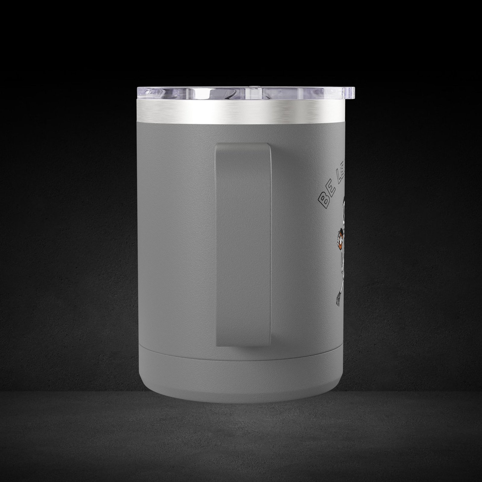 Be Less Dead Skeleton Travel Mug - Coffee Lover Cup with Coffee Bean Eyes Design - Image 3