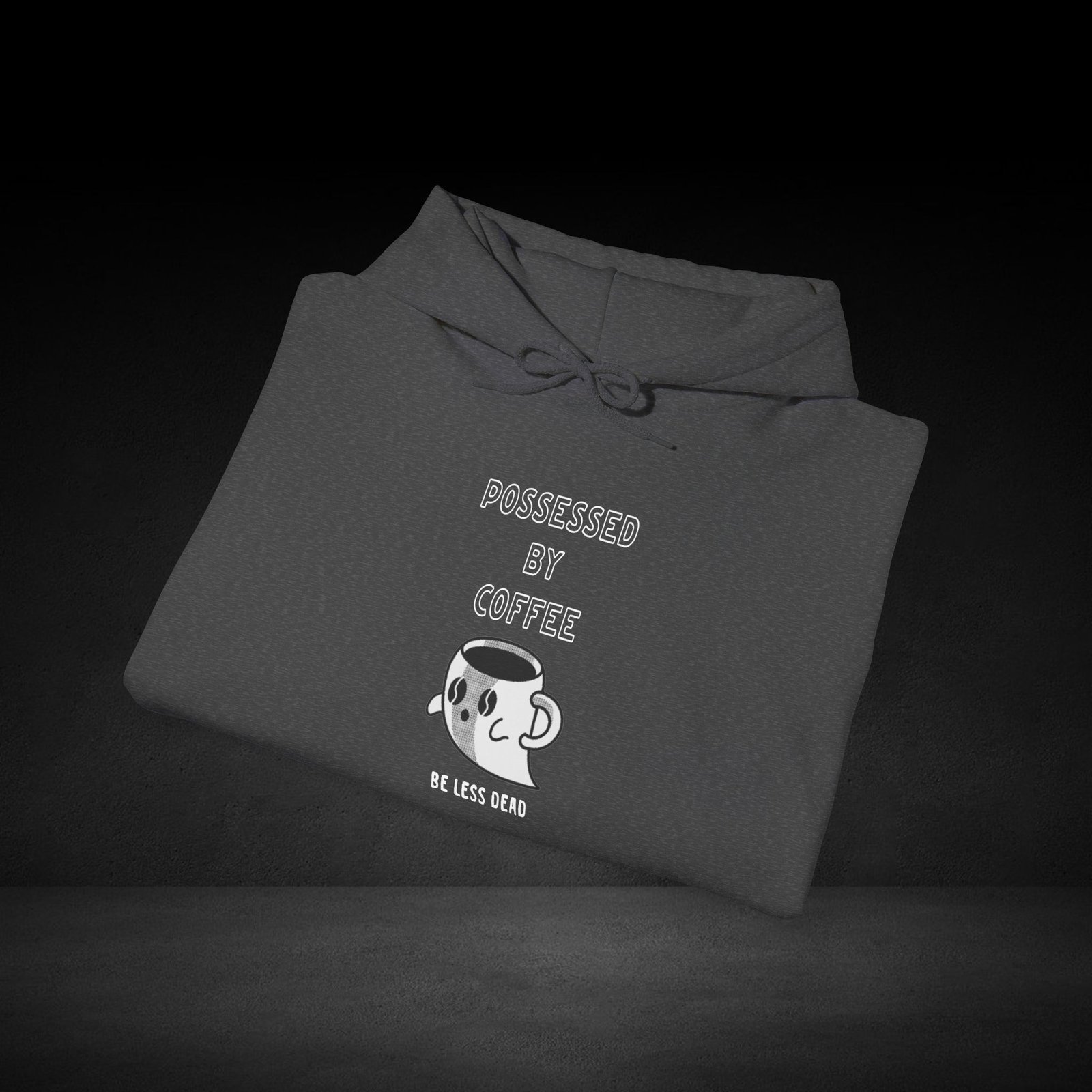 Be Less Dead Ghost Coffee Hoodie For Night Owls - Image 2
