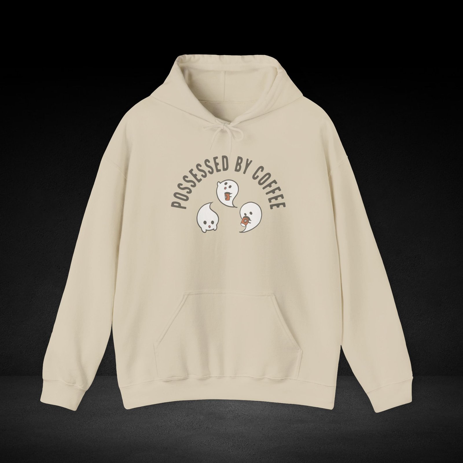 Possessed By Coffee Hoodie - 3 Ghosts - Image 2