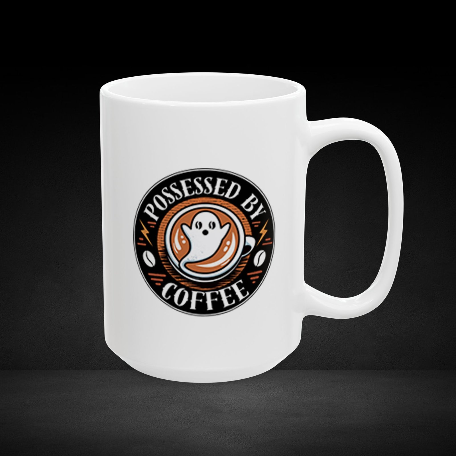 Pumpkin Knows – Bat Pup Halloween Coffee Mug - Image 5