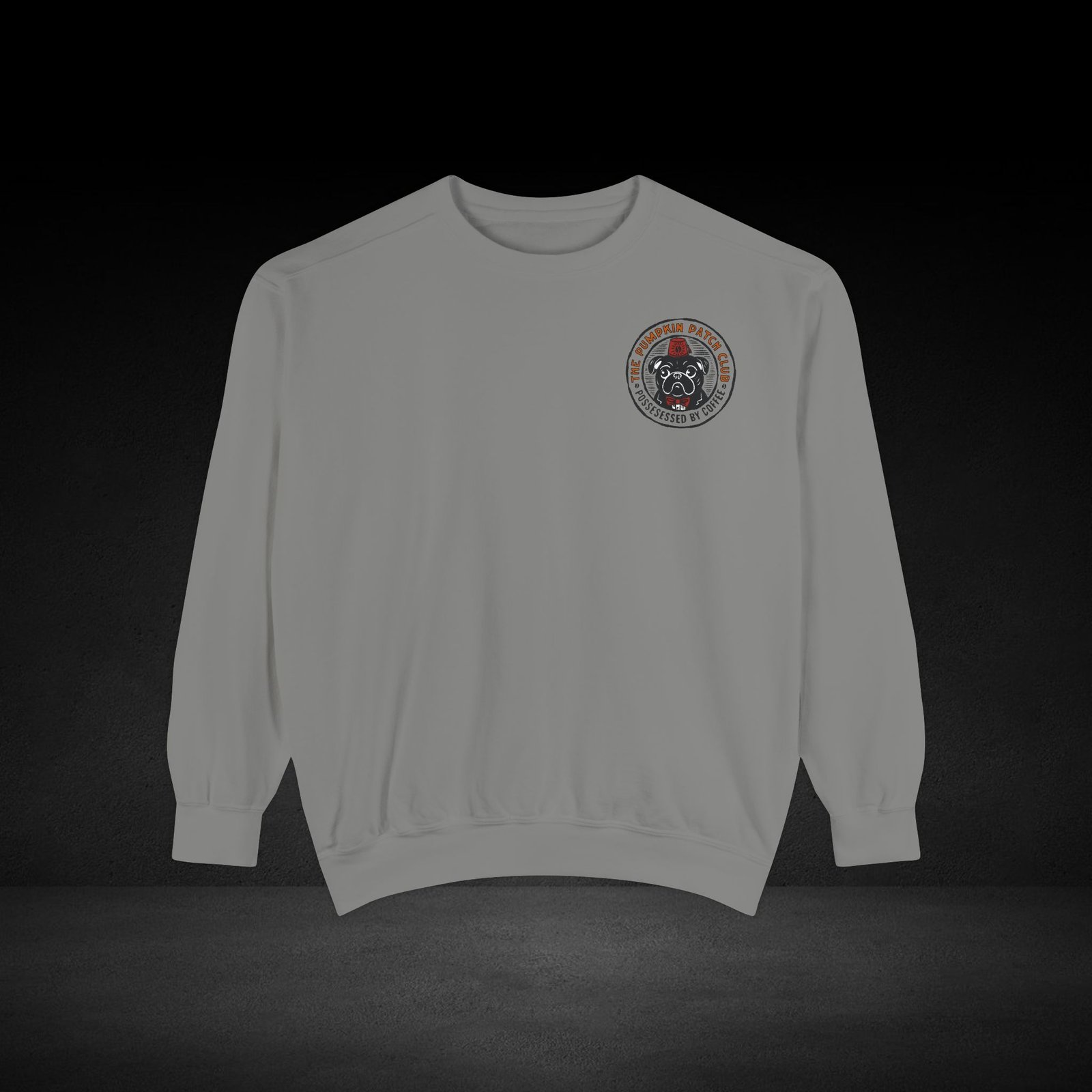 Possessed by Coffee Sweatshirt – Cozy Haunted Roast Apparel for Caffeine Lovers Pug - Image 17