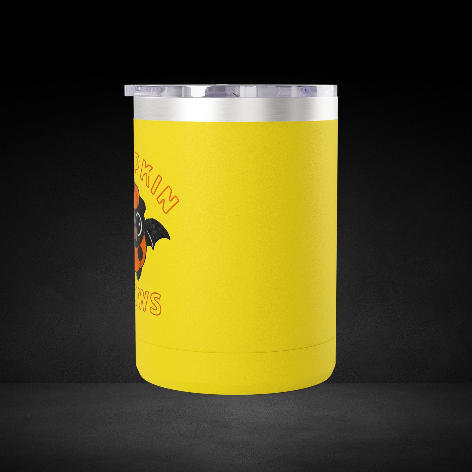 Pumpkin Knows Coffee Mug – Cute Bat in Pumpkin Design - Possessed by Coffee Travel Mug - Image 10