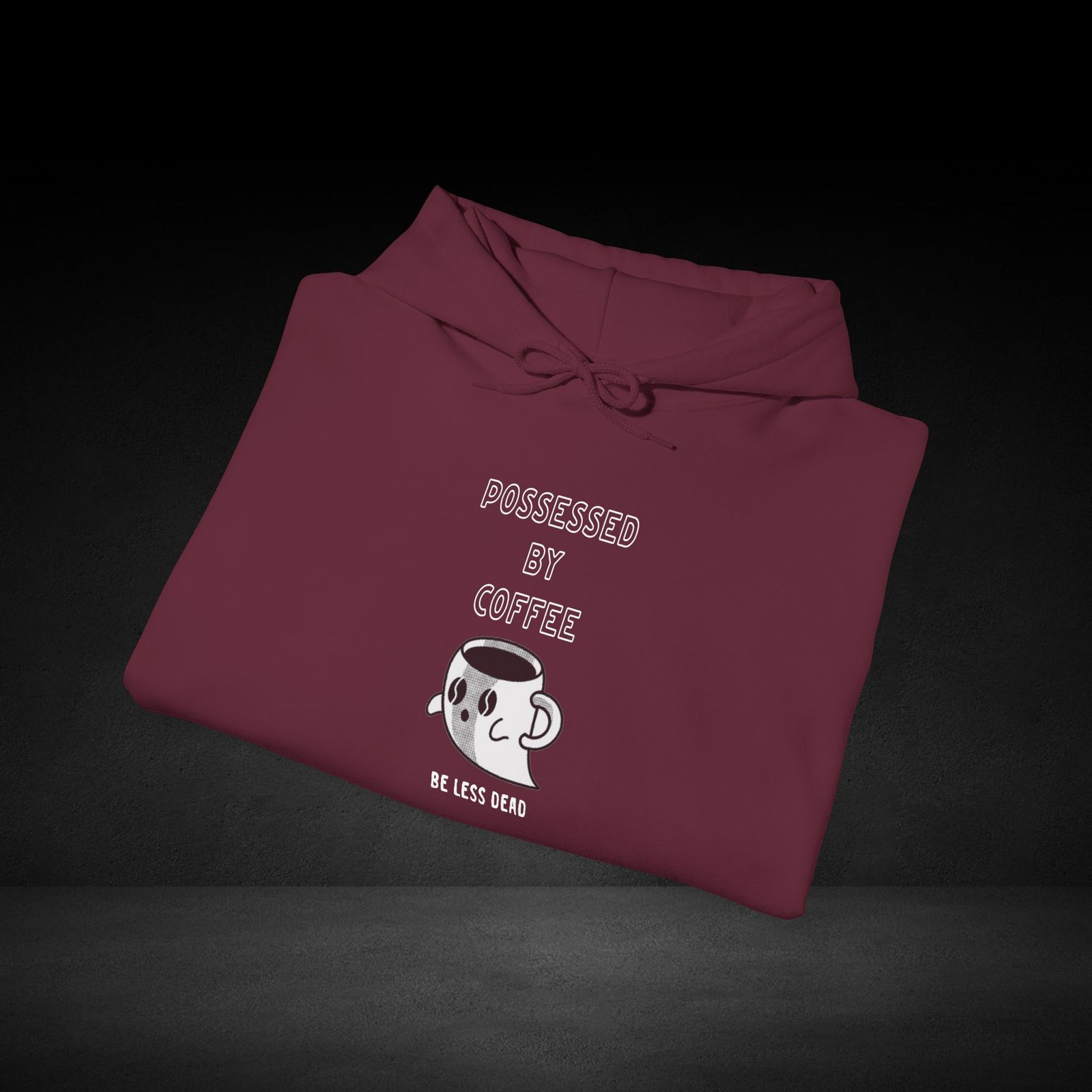 Be Less Dead Ghost Coffee Hoodie For Night Owls - Image 8