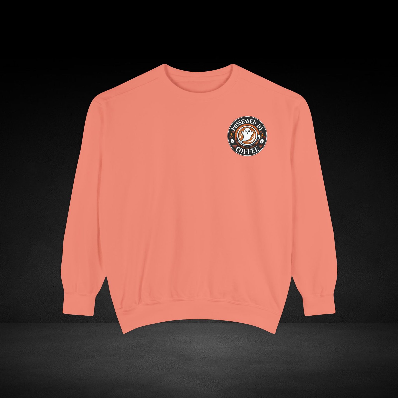 Possessed by Coffee Sweatshirt – Cozy Haunted Roast Apparel for Caffeine Lovers - Haunted Roast Collection - Image 5