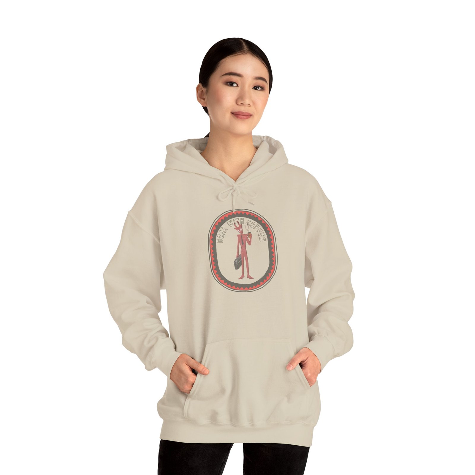 Deal With Coffee Devil Hoodie - Image 6