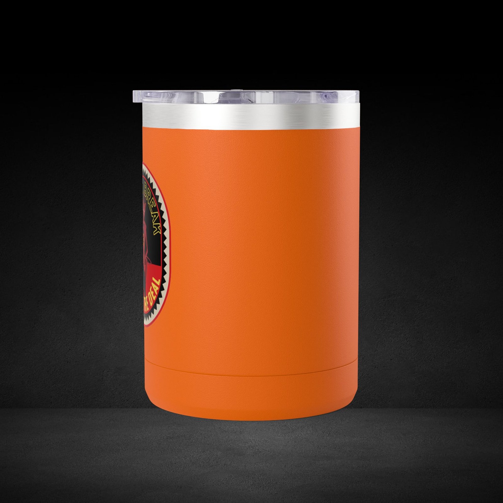 Take A Break Before The Deal Devil Travel Mug - Retro Badge Coffee Cup - Image 7