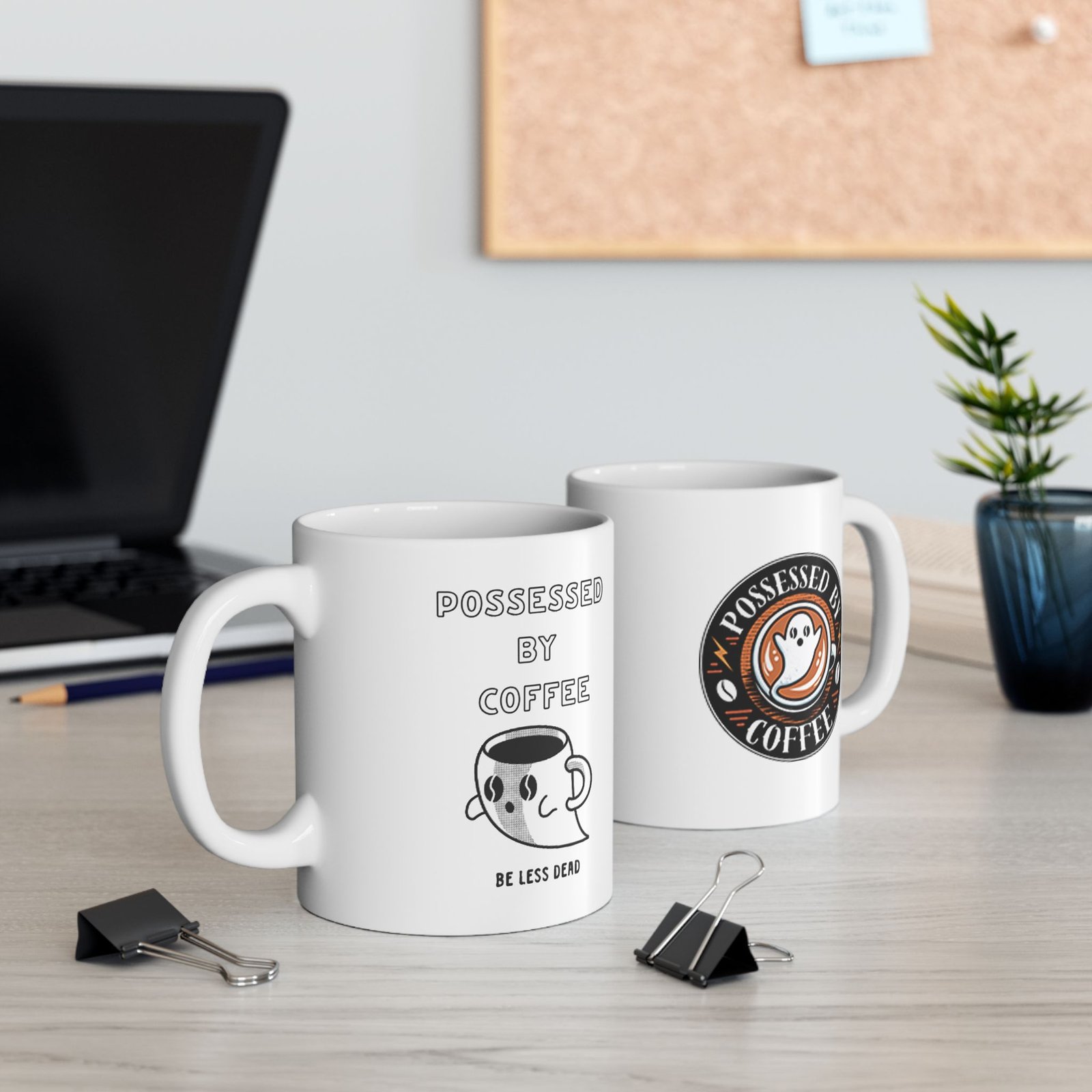 Haunted Brew – Ghost Coffee Cup Design
