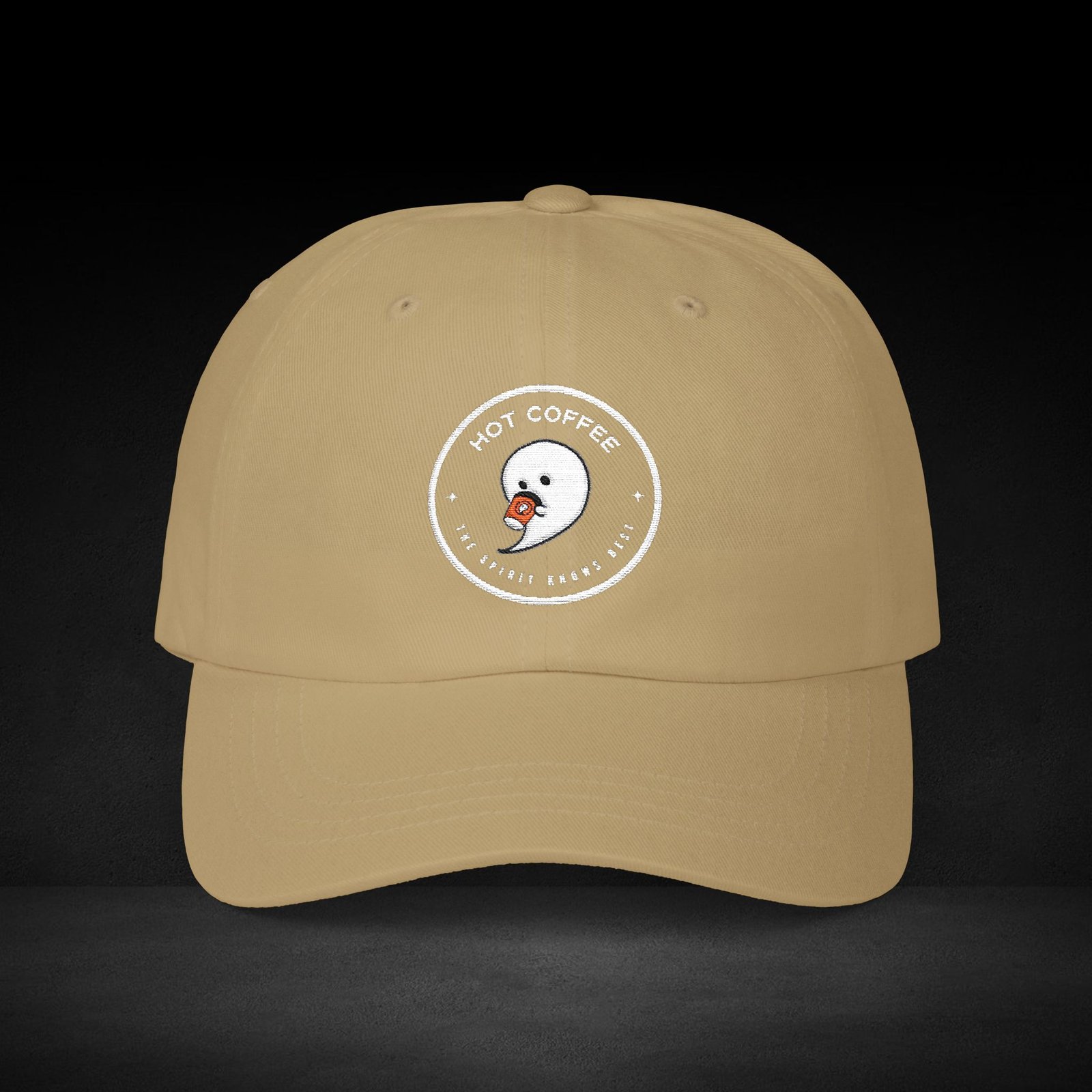 Hot Coffee Ghost Cap - The Spirit Knows Best - Premium Coffee Brand Hat