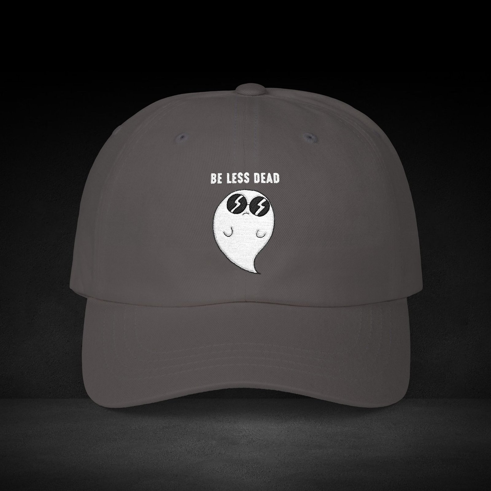 Be Less Dead Ghost Cap – Cool Coffee Spirit Streetwear for Caffeine Lovers