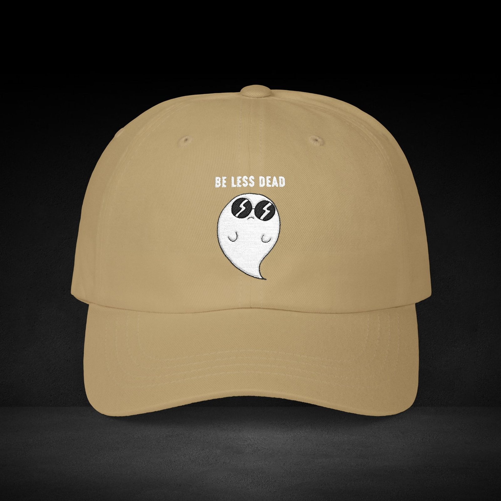 Be Less Dead Ghost Cap – Cool Coffee Spirit Streetwear for Caffeine Lovers - Image 4