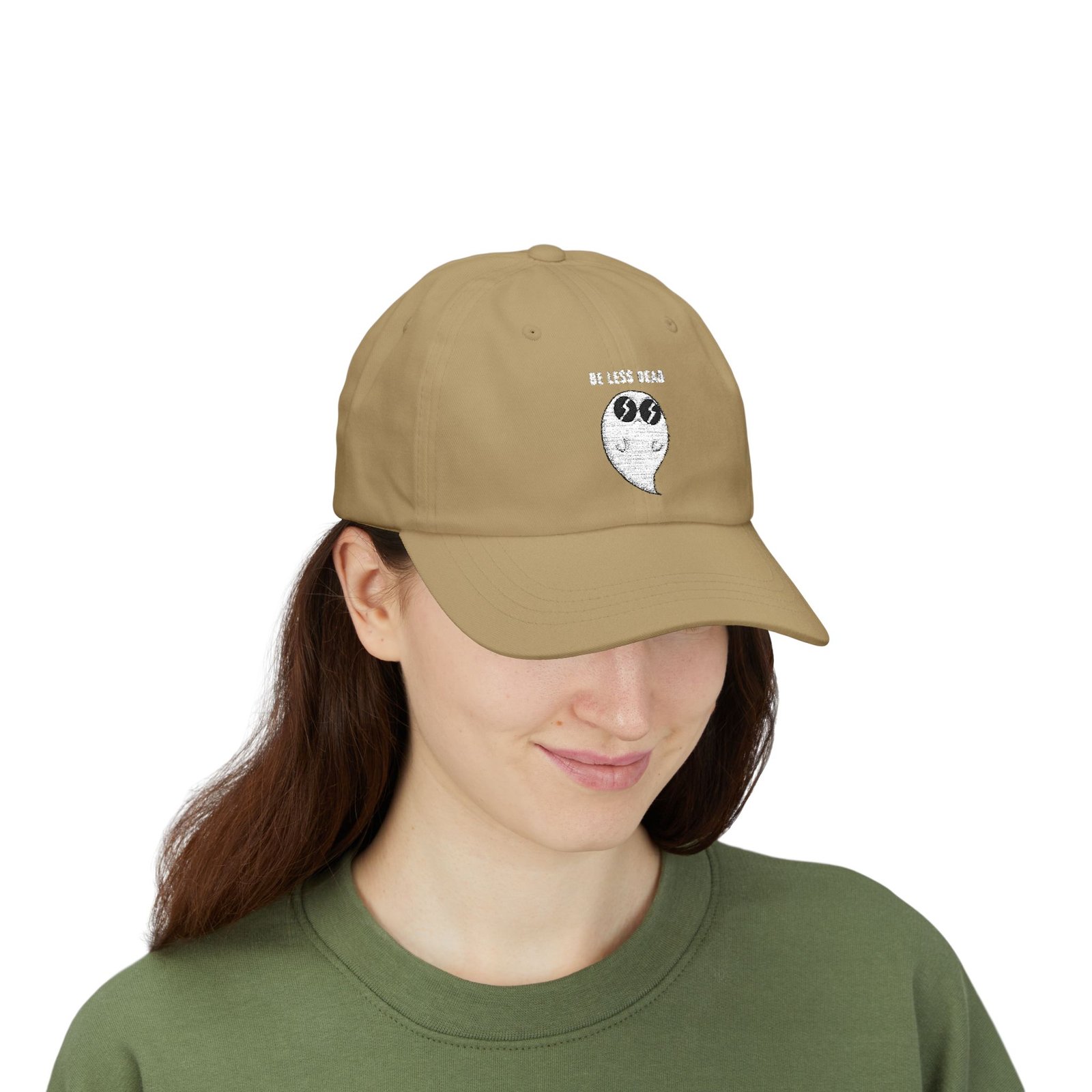Be Less Dead Ghost Cap – Cool Coffee Spirit Streetwear for Caffeine Lovers - Image 6