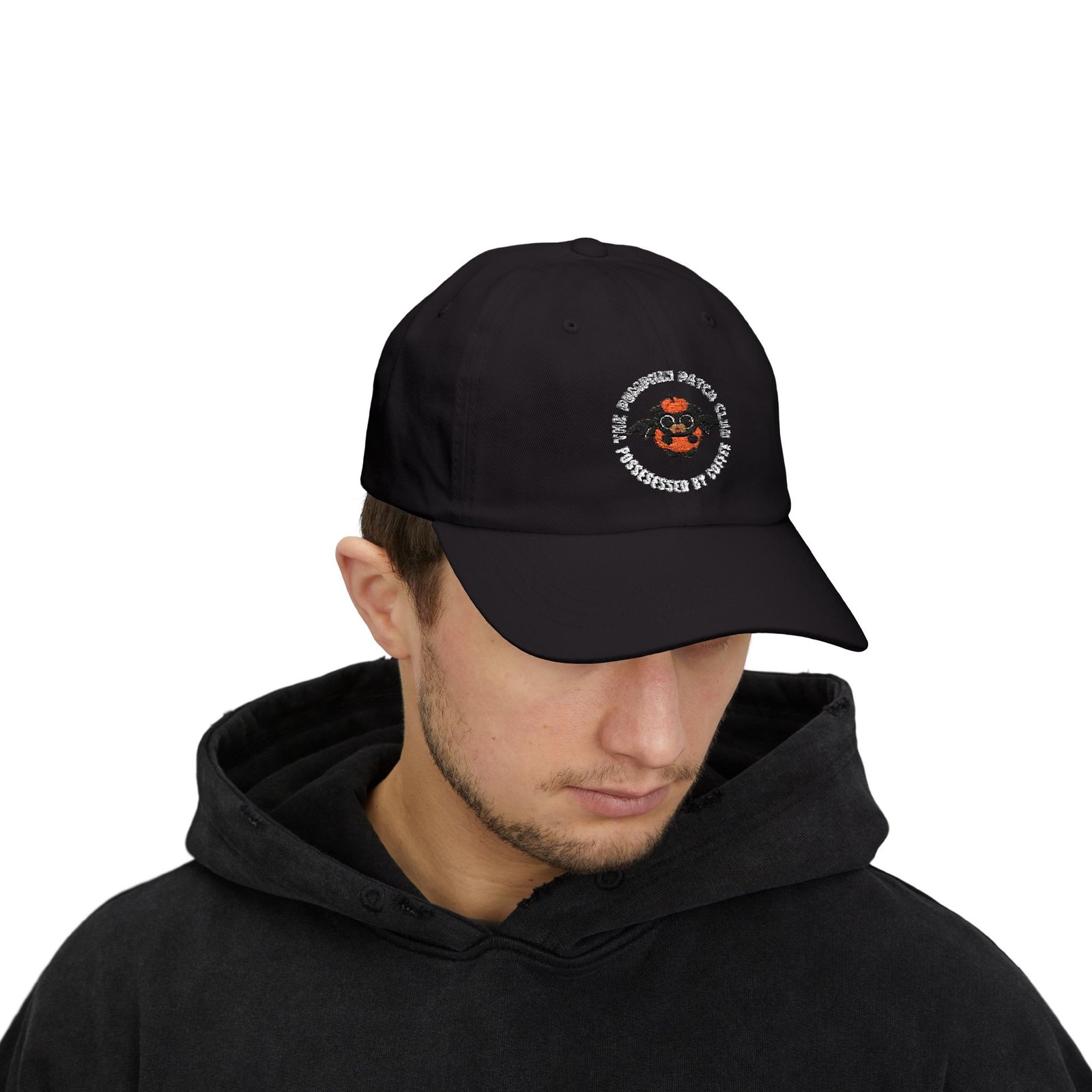 Pumpkin Patch Club Cap – Possessed by Coffee Bat Pumpkin Halloween Hat - Image 11