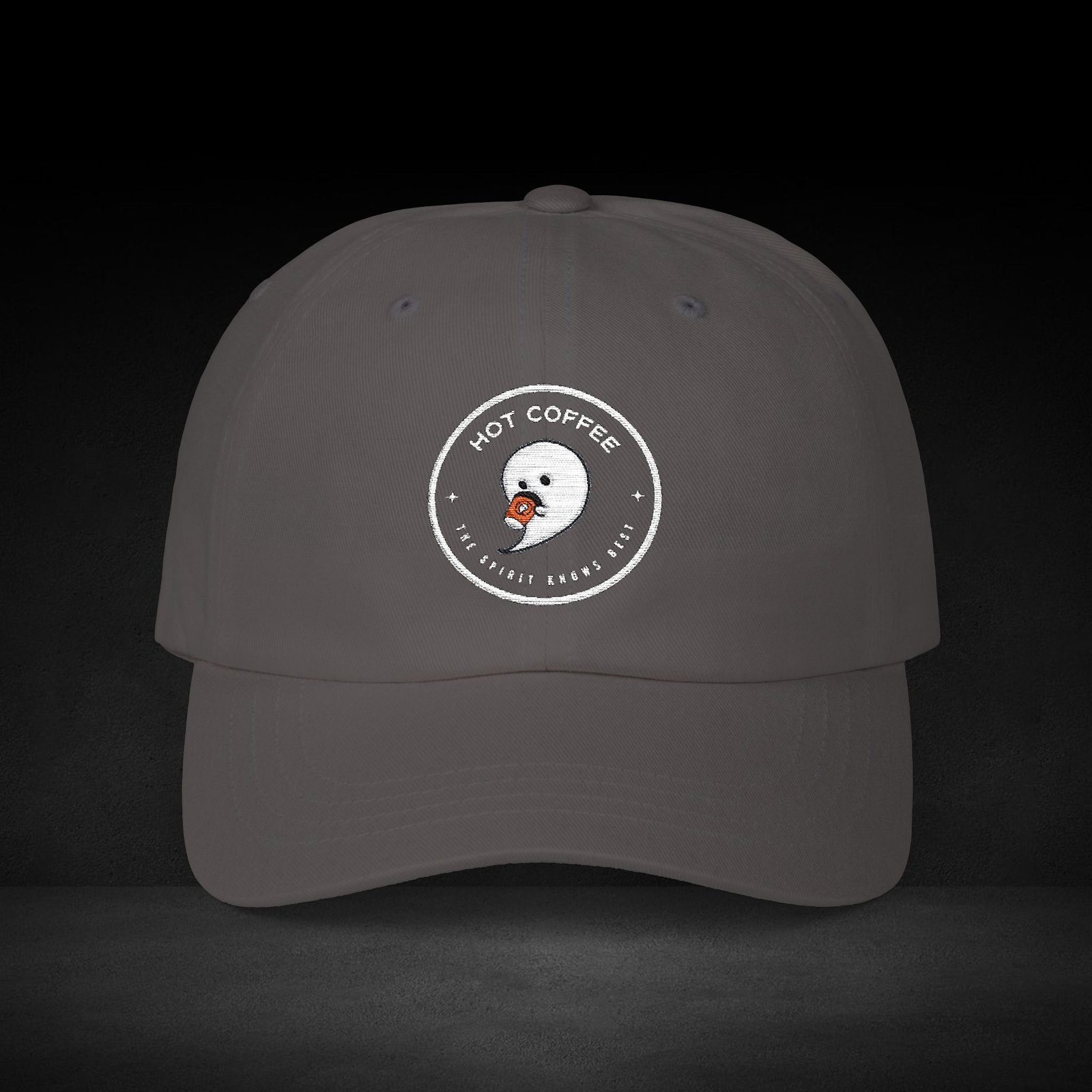 Hot Coffee Ghost Cap - The Spirit Knows Best - Premium Coffee Brand Hat - Image 12